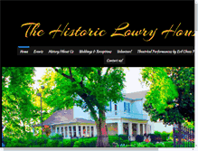 Tablet Screenshot of historiclowryhouse.com